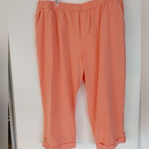 Emily Daniels 2X Light Tangerine Cropped Pants